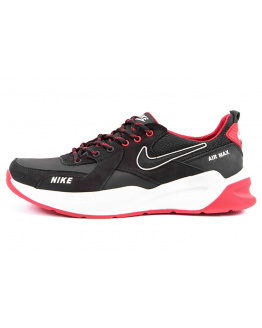 Мужские кроссовки Nike Air Max черные с красным (black/red)