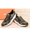 Купить Мужские кроссовки Nike Air Max зеленые с черным (olive/black)