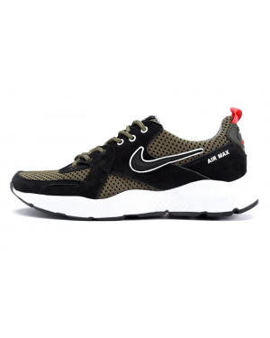 Мужские кроссовки Nike Air Max зеленые с черным