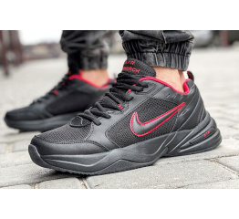 Мужские кроссовки Nike Air Monarch IV black-red (черные с красным)