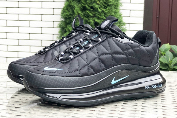 Мужские кроссовки Nike Air MX-720-818 черные с бирюзовым