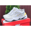 Мужские кроссовки Nike M2K Tekno белые с желтым