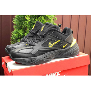 Мужские кроссовки Nike M2K Tekno черные с желтым