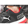 Купить Мужские кроссовки Puma черные с белым и красным (black/white/red)