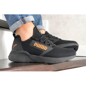 Купить Мужские кроссовки Puma Retaliate черные с оранжевым