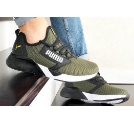 Купить Мужские кроссовки Puma Retaliate зеленые с черным в Украине