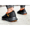 Купить Мужские кроссовки Puma Slip-on черные с оранжевым