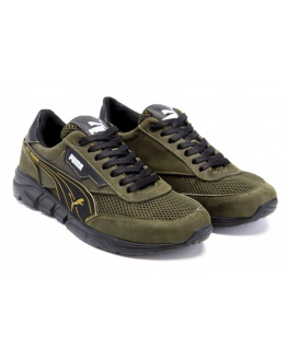 Мужские кроссовки Puma зеленые