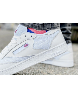 Мужские кроссовки Reebok Club C 85 белые