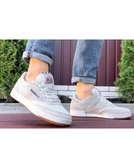 Мужские кроссовки Reebok Club C 85 счетло-серые