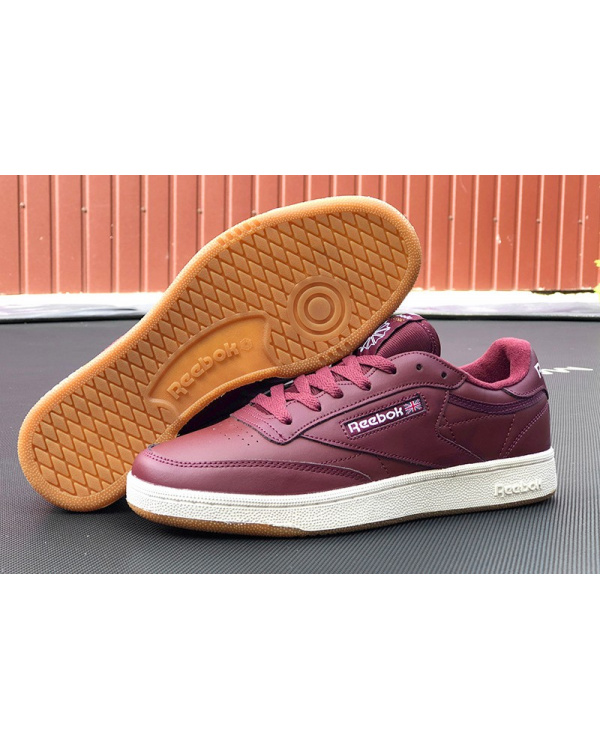 Мужские кроссовки Reebok Club C 85 Shoes бордовые