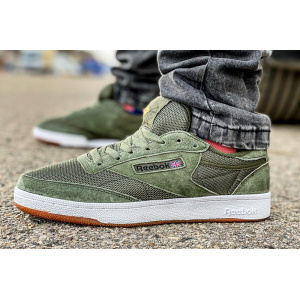 Мужские кроссовки Reebok Club C 85 зеленые