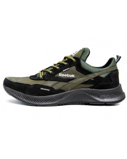 Мужские кроссовки Reebok Flexlight зеленые с черным