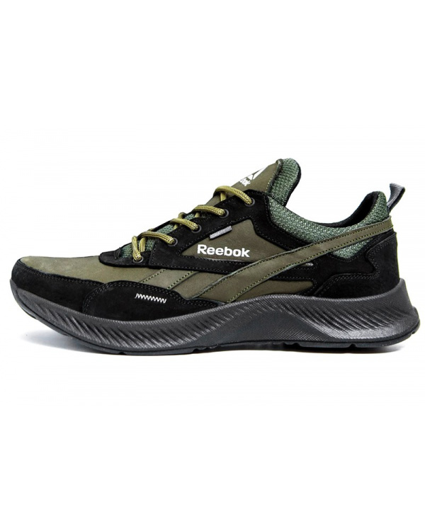 Мужские кроссовки Reebok Flexlight зеленые с черным