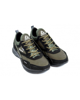 Мужские кроссовки Reebok Flexlight зеленые с черным