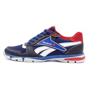 Мужские кроссовки Reebok темно-синие с белым и красным
