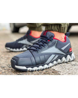 Мужские кроссовки Reebok Zigwild TR темно-синие с красным