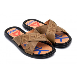 Купить Мужские шлепанцы Reebok коричневые в Украине