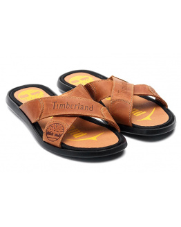 Мужские шлепанцы Timberland коричневые