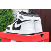 Купить Мужские высокие кроссовки Nike Air Jordan 1 Retro High OG белые с черным