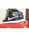 Купить Мужские высокие кроссовки Nike Air Jordan 1 Retro High OG черные с белым