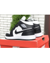 Купить Мужские высокие кроссовки Nike Air Jordan 1 Retro High OG черные с белым