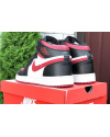Купить Мужские высокие кроссовки Nike Air Jordan 1 Retro High OG черные с белым и красным
