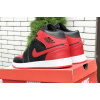 Купить Мужские высокие кроссовки Nike Air Jordan 1 Retro High OG черные с красным