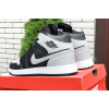 Купить Мужские высокие кроссовки Nike Air Jordan 1 Retro High OG черные с серым