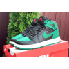 Купить Мужские высокие кроссовки Nike Air Jordan 1 Retro High OG черные с зеленым
