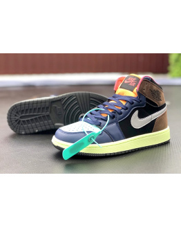 Мужские высокие кроссовки Nike Air Jordan 1 Retro High OG многоцветные