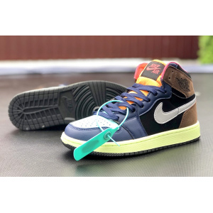 Купить Мужские высокие кроссовки Nike Air Jordan 1 Retro High OG многоцветные