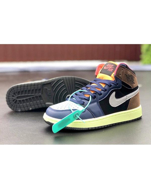 Мужские высокие кроссовки Nike Air Jordan 1 Retro High OG многоцветные