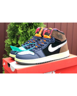 Мужские высокие кроссовки Nike Air Jordan 1 Retro High OG многоцветные