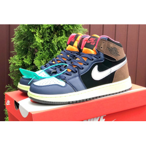 Купить Мужские высокие кроссовки Nike Air Jordan 1 Retro High OG многоцветные в Украине