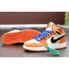 Мужские высокие кроссовки Nike Air Jordan 1 Retro High OG оранжевые с бежевым