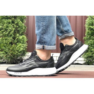 Купить Мужские кроссовки Reebok Classic Leather Legacy черные с белым