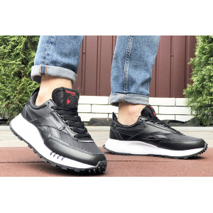 Купить Мужские кроссовки Reebok Classic Leather Legacy черные с белым в Украине