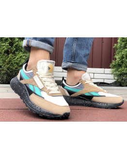 Мужские кроссовки Reebok Classic Leather Legacy коричневые с серым