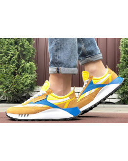 Мужские кроссовки Reebok Classic Leather Legacy коричневые с желтым