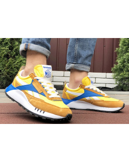 Мужские кроссовки Reebok Classic Leather Legacy коричневые с желтым