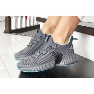 Женские кроссовки Adidas AlphaBOUNCE Instinct серые с бирюзовым