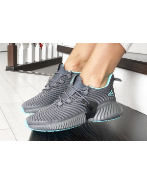 Жіночі кросівки Adidas AlphaBOUNCE Instinct сірі з бірюзовим