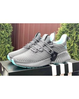 Женские кроссовки Adidas AlphaBOUNCE Instinct серые с бирюзовым
