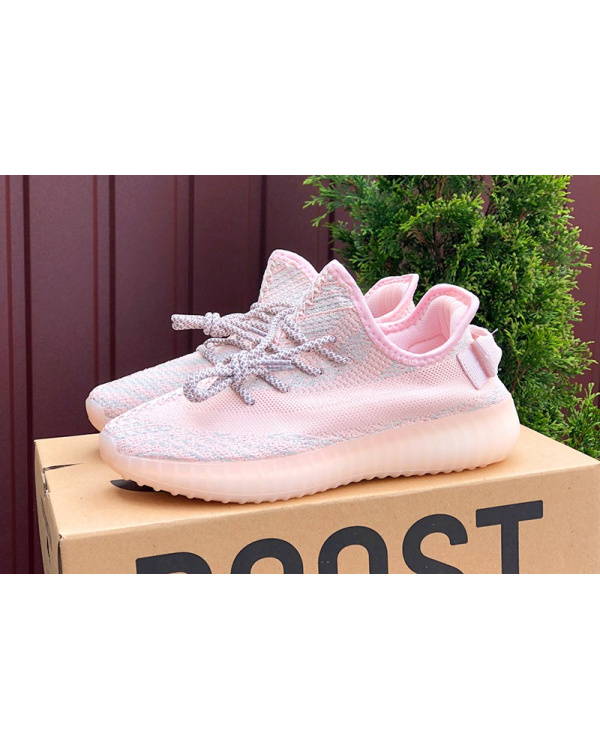 Женские кроссовки Adidas Yeezy Boost 350 V2 розовые