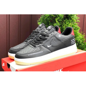 Купить Женские кроссовки Nike Air Force 1 Low 07 LE Starfish черные с белым и красным