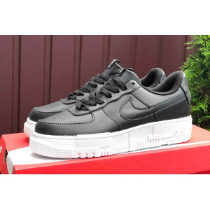 Купить Женские кроссовки Nike Air Force 1 Pixel черные с белым