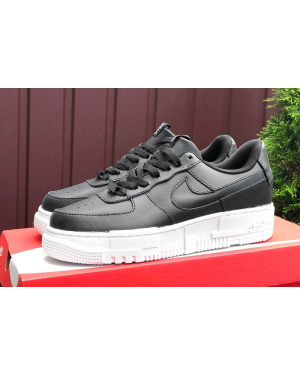 Женские кроссовки Nike Air Force 1 Pixel черные с белым