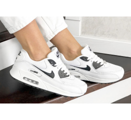 Купить Женские кроссовки Nike Air Max 90 белые с черным в Украине