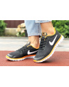 Женские кроссовки Nike Free 3.0 V2 черные с оранжевым